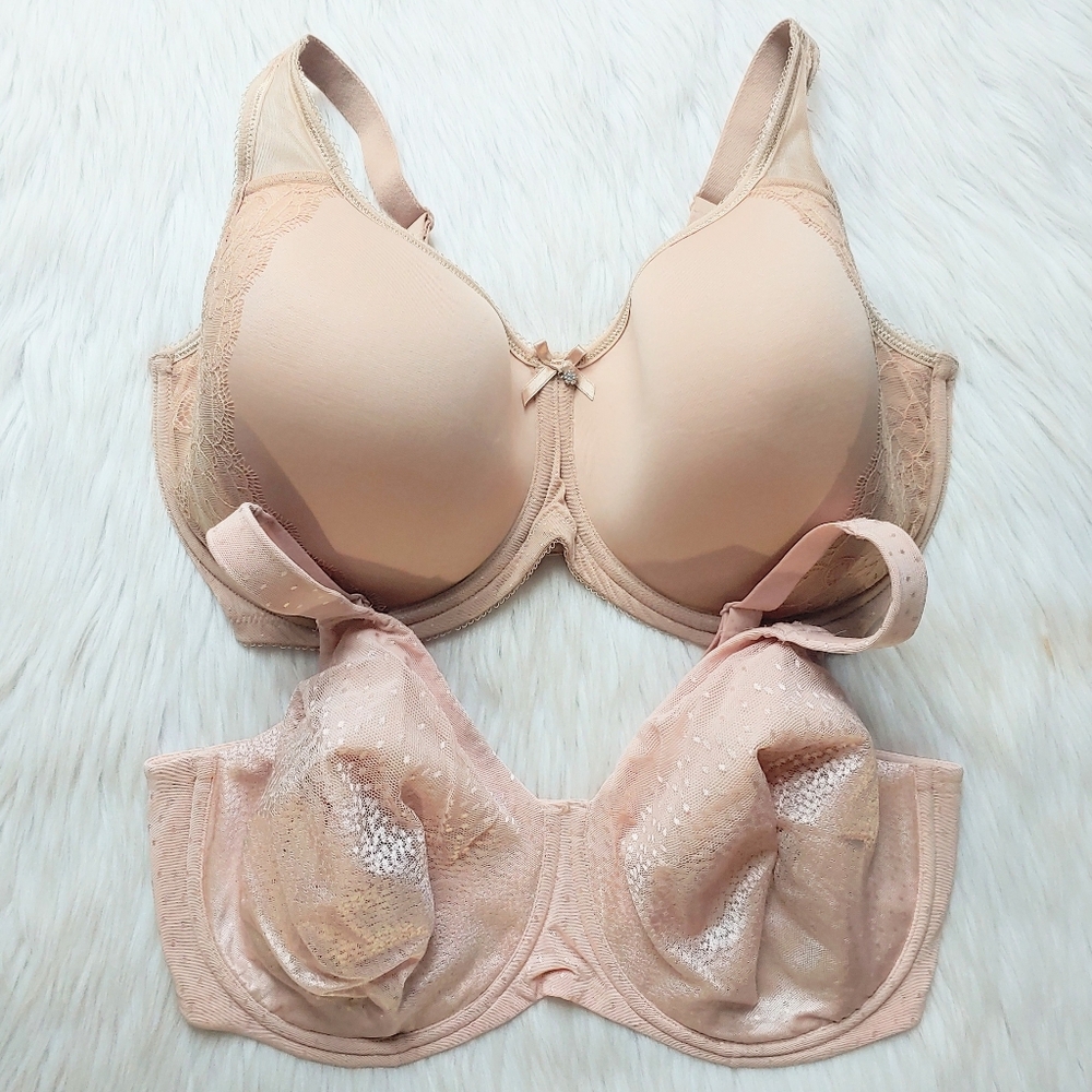 Wacoal Lightly-Lined Spacer & Unlined Bras, 38H (5D)